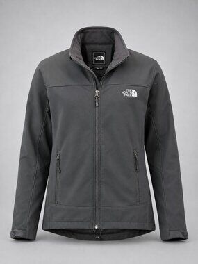 The North Face Bionic Men's Small Jacket Gray Softshell Polyester Fleece-Lined